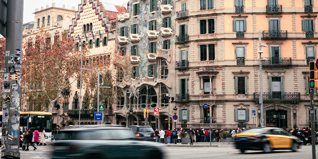 Barcelona city view, home of the Maicell Barcelona office